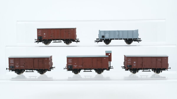 Piko H0 Konvolut Flachdachwagen Hochbordwagen K.P.E.V./K.Sächs.Sts.E.B.