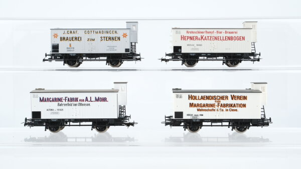 Piko H0 Konvolut Flachdachwagen mit Bremserhaus Länderbahn