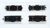 Roco H0 Konvolut Flachdachwagen mit Bremserhaus Flachdachwagen K.Bay.Sts.B./u.a.