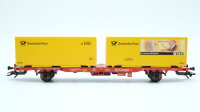 Märklin H0 47708 Behälter-Tragwagen Deutsche Post (Containerwagen)  Lgns 570 der DB AG Postmuseumswagen 2000