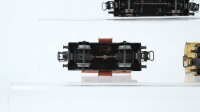 Märklin H0 Konvolut Schotterwagen "367" Hochbordwagen "365" gedeckter Güterwagen "382" Niederbordwagen "364" Weinfasswagen