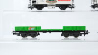 Märklin H0 Konvolut Kühlwagen "DAB Pilsener, 30 Jahre Eisenbahnmuseum Nördlingen" Flachwagen "1 FC Märklin"