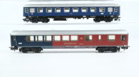 Märklin H0 Konvolut Personenwagen 1.Kl. blau Personenwagen mit Speiseraum 1.Kl. rot/blau DB