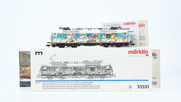 Märklin H0 33531 E-Lok "Weihnachtslok" BR 120 129-2 DB Wechselstrom Delta Digital
