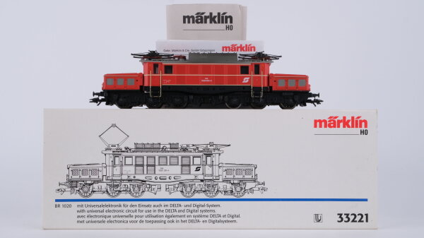 Märklin H0 33221 E-Lok BR 1020 024-4 ÖBB Wechselstrom Delta Digital (vermutlich verharzt)