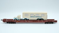 Fleischmann H0 5272 Niederflurwagen + LKW  82 80 498 3 063-5