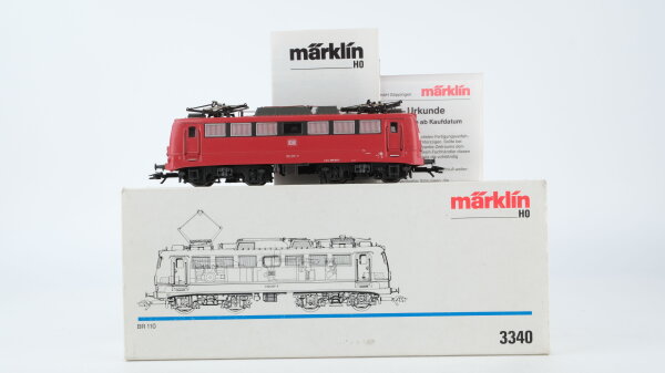 Märklin H0 3340 Elektrische Lokomotive BR 110 der DB Wechselstrom Digital (stoppt häufig)