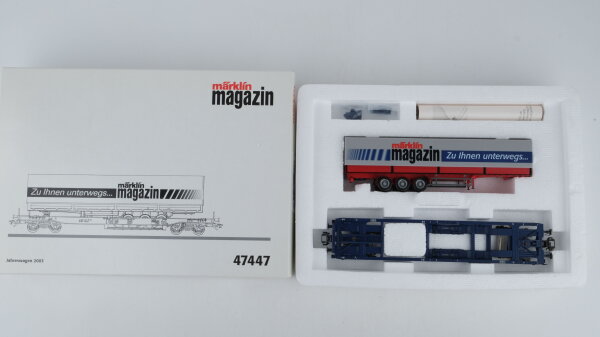 Märklin H0 47447 Taschenwagen mit Sattelauflieger märklin-magazin (Jahreswagen 2003) MB