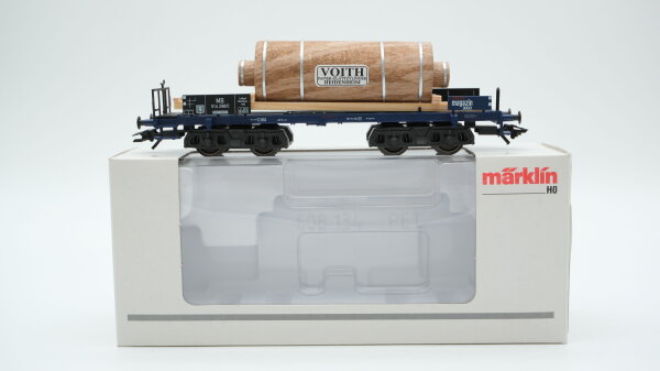 Märklin H0 48251 Flachwagen mit Papier-Glättzylinder (Jahreswagen 2002)