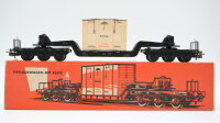 Märklin H0 4618 Tiefladewagen mit Kiste DB