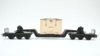 Märklin H0 4618 Tiefladewagen mit Kiste DB
