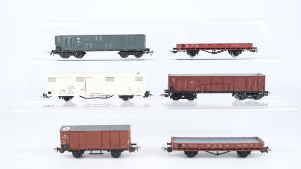 Piko H0 Konvolut Hochbordwagen gedeckte Güterwagen Niederbordwagen DR/CSD