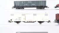 Piko H0 Konvolut Hochbordwagen gedeckte Güterwagen Niederbordwagen DR/CSD