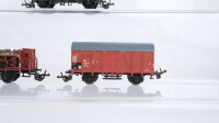 Zeuke u.a. TT Konvolut Säurefasswagen Silowagen Hochbordwagen gedeckter Güterwagen DR
