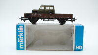 Märklin H0 4434 Niederbordwagen mit Pkw  Klmmo der...