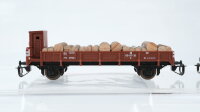 BTTB TT Konvolut gedeckte Güterwagen "Bananen" Kühlwagen Niderbordwagen mit Holz Rungenwagen mit LKW DR u.a. (Abbrüche)