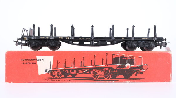Märklin H0 4516 Flachwagen mit Rungen SSka der DB