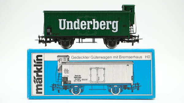 Märklin H0 4680 Kühlwagen mit Bremserhaus "Underberg" St.E.G