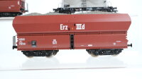 Roco H0 Konvolut Selbstentladewagen "Erz IIId" Silowagen DB (Kupplungen fehlen)