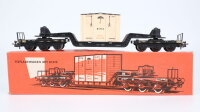 Märklin H0 4618 Tiefladewagen mit Kiste DB