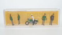 Preiser H0 0066 Polizisten mit Motorrad