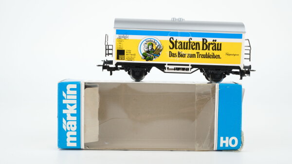 Märklin H0 4429 Bierwagen STAUFEN BRÄU (Kühlwagen)  Ichqrs 377 der DB