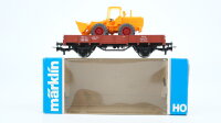 Märklin H0 4424 Niederbordwagen (mit Planierraupe)...
