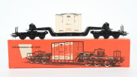 Märklin H0 4618 Tiefladewagen mit Kiste DB