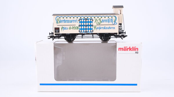 Märklin H0 48921 Bierwagen JAENISCH (Kühlwagen mit Bremserhaus)  G der K.Bay.Sts.B Insider Jahreswagen 1997