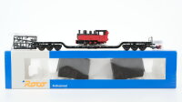 Roco H0 47739 Schwerlastwagen mit Schmalspur-Dampflok DB