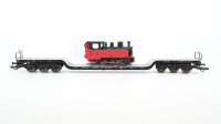 Roco H0 47739 Schwerlastwagen mit Schmalspur-Dampflok DB