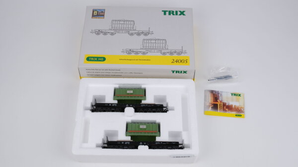 Trix H0 24005 Schwerlastwagen Thermohauben DB