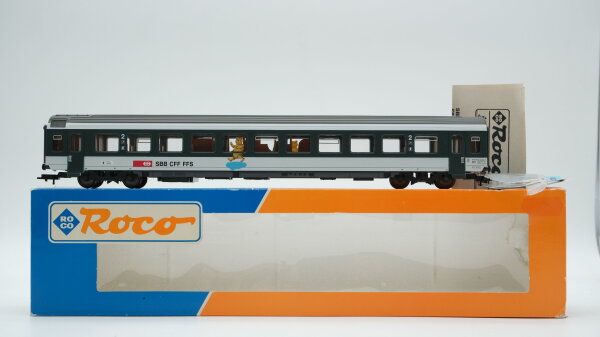 Roco H0 44336 Personenwagen 2.Kl. mit Bär SBB CFF