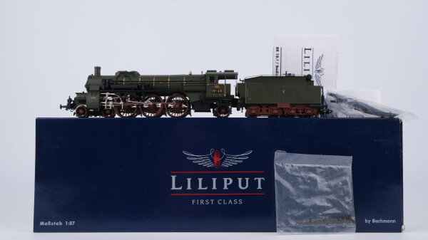 Liliput H0 L104000 Dampflok mit Tender BR IVh 49 Baden Gleichstrom