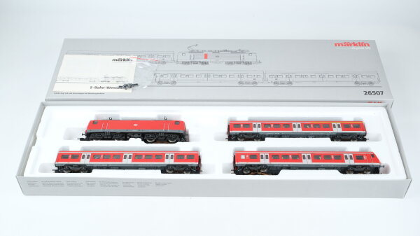Märklin H0 26507 S-Bahn-Zug BR 143 DB Wechselstrom Digital mit Wendefunktion