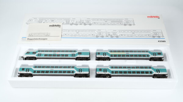 Märklin H0 43580 Wagen-Set "Doppelstockwagen" DB Wechselstrom (mit Ersatzwagen)