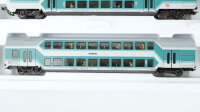 Märklin H0 43580 Wagen-Set "Doppelstockwagen" DB Wechselstrom (mit Ersatzwagen)