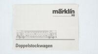 Märklin H0 43580 Wagen-Set "Doppelstockwagen" DB Wechselstrom (mit Ersatzwagen)