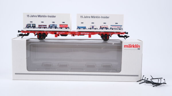 Märklin H0 94339 Behälter-Tragwagen (Containerwagen) 15 Jahre Insider  Lgns 570 der DB AG