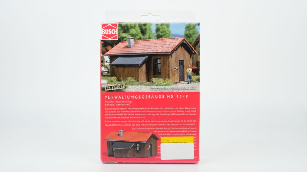 Busch H0 1549 Verwaltungsgebäude in Holzbauweise