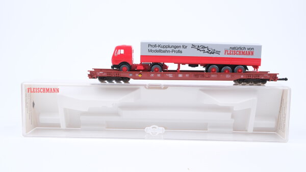 Fleischmann H0 5276 Niederflurwagen Huckepack-System 82 80 498 3 063-5 DB
