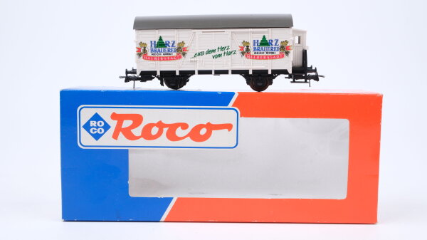 Roco H0 46033 Gedeckter Güterwagen (Bierwagen Harz Brauerei) DB