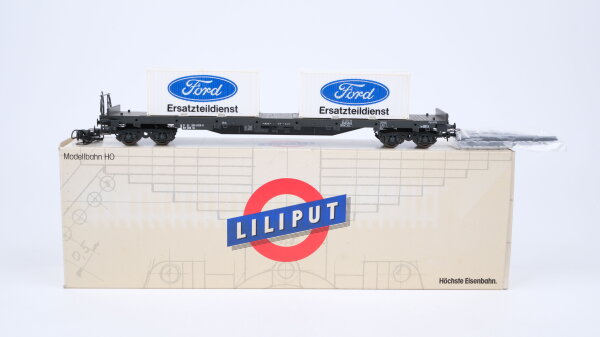 Liliput H0 202 15 Containertragwagen Ford ÖBB