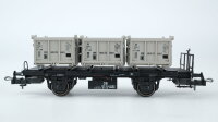 Trix H0 23958 Güterwagen-Set Behältertragwagen DB