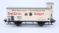 Märklin H0 4677 Kühlwagen mit Bremserhaus (ENGL. GARTEN STUTTGART) der K.W.St.E.
