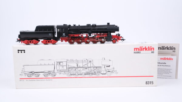 Märklin H0 8315 Dampflok BR 52 DB Gleichstrom (vermutlich verharzt)