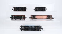 Märklin H0 Konvolut Selbstentladewagen Kesselwagen Niederbordwagen Güterzugbegleitwagen DB