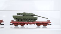 Electrotren H0 Konvolut Flachwagen mit Panzer