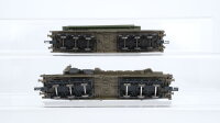 Roco H0 Konvolut Flachwagen mit Panzer Militärfahrzeug Bundeswehr