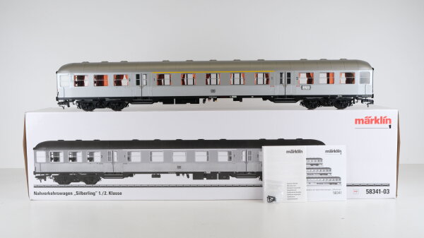 Märklin Spur 1 58341-03 Personenwagen Nahverkehr Silberling Digital Mfx